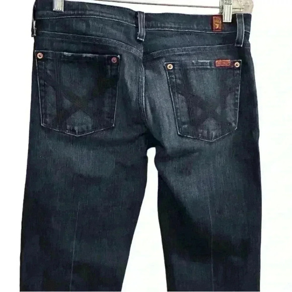 7 For All Mankind Women's Mia Dark Wash Blie Jeans Size 31 - Picture 11 of 14